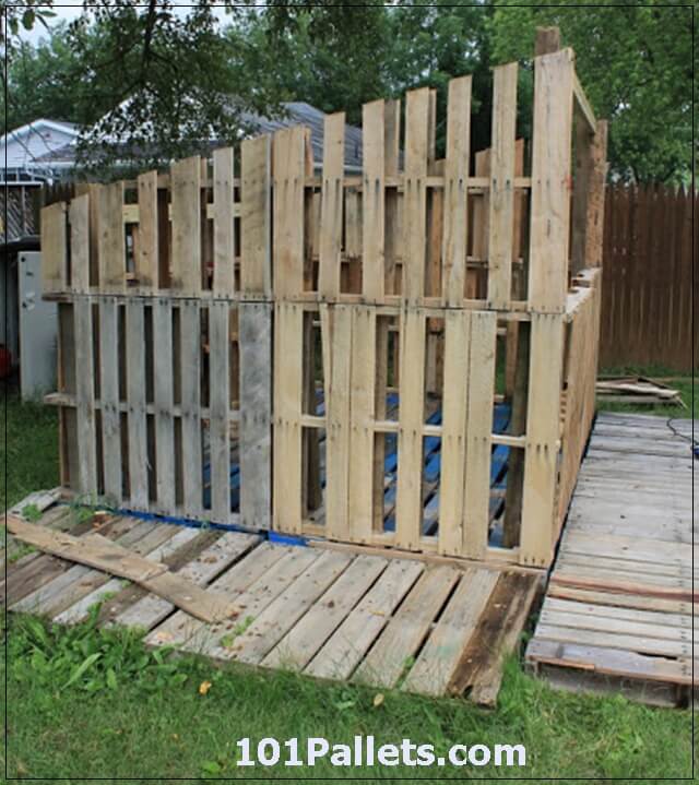 pallet shed pallet fun side shedd horse shades portable homestead 