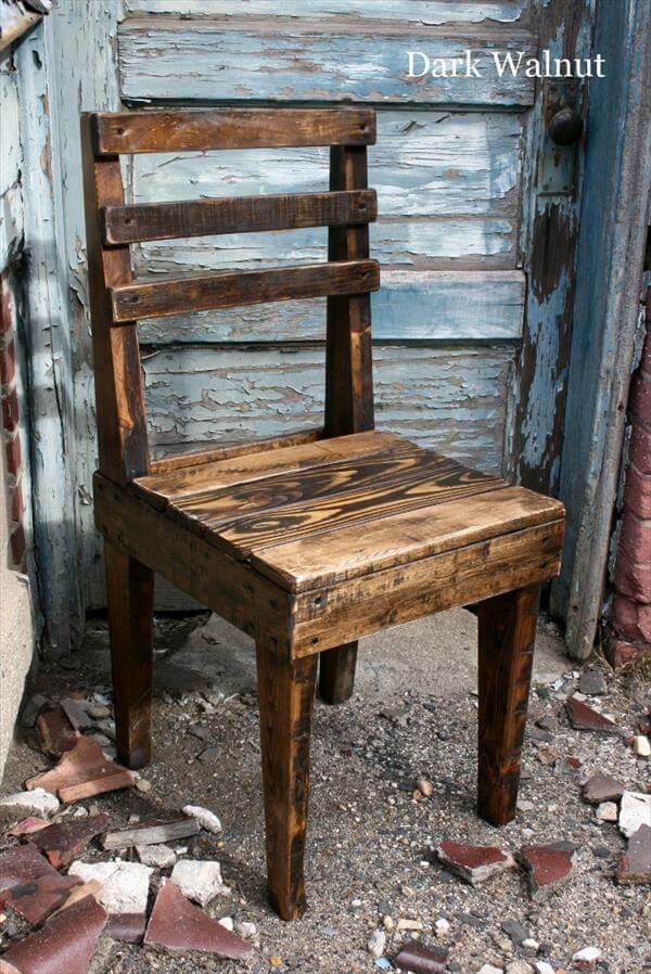 DIY Rustic Wooden Pallet Chairs  101 Pallets