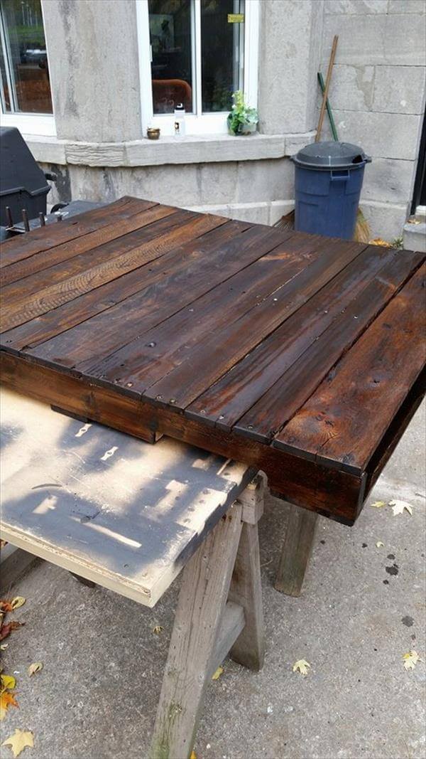 White Wheels Pallet Coffee Table | 101 Pallets