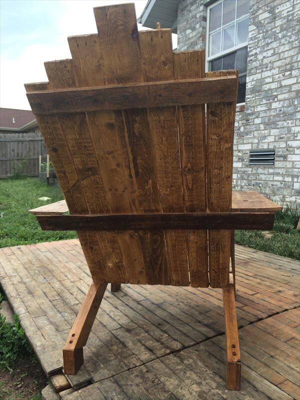 Reclaimed Pallet Adirondack Chair  101 Pallets
