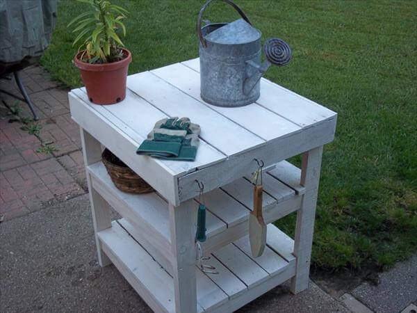  diy pallet table of table to have a rustic yet modern feel and