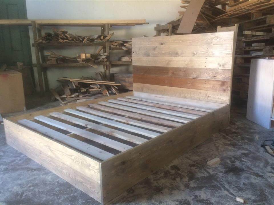 pallet platfrom bed frame