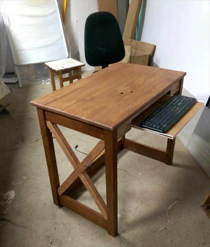 Pallet wood Computer Desk | 101 Pallets