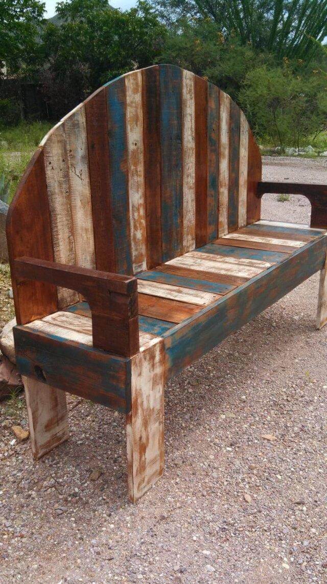 Handmade Rustic Pallet Bench | 101 Pallets