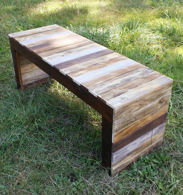 Recycled Pallet Wood Table or Bench | 101 Pallets